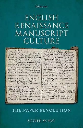 English Renaissance Manuscript Culture cover