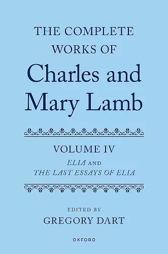 Complete Works of Charles and Mary Lamb, Volume 4 cover