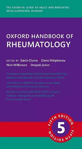 Oxford Handbook of Rheumatology 5e cover