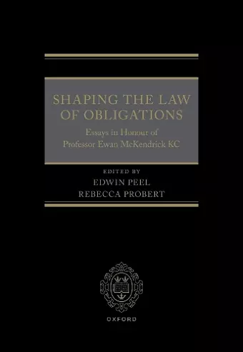 Shaping the Law of Obligations cover