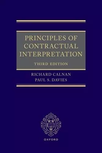 Principles of Contractual Interpretation 3e cover