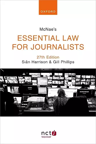 McNae's Essential Law for Journalists cover