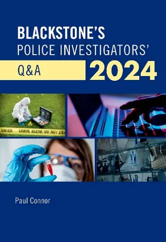 Blackstone's Police Investigators' Q&A 2024 cover