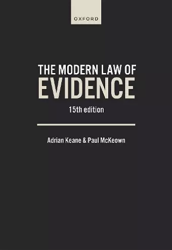 The Modern Law of Evidence cover