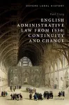 English Administrative Law from 1550 cover