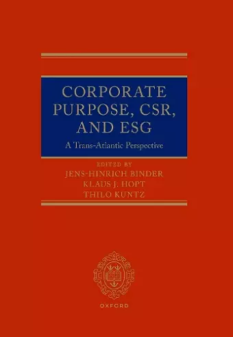 Corporate Purpose, CSR, and ESG cover