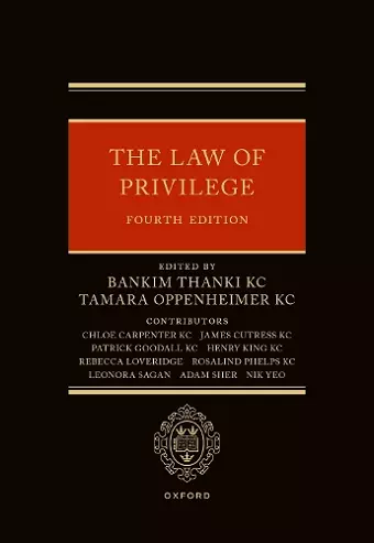 The Law of Privilege cover