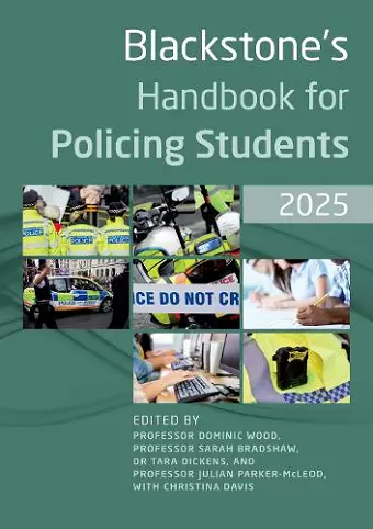 Blackstone's Handbook for Policing Students 2025 cover