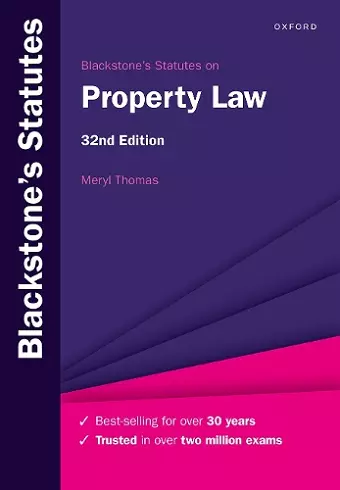 Blackstone's Statutes on Property Law cover