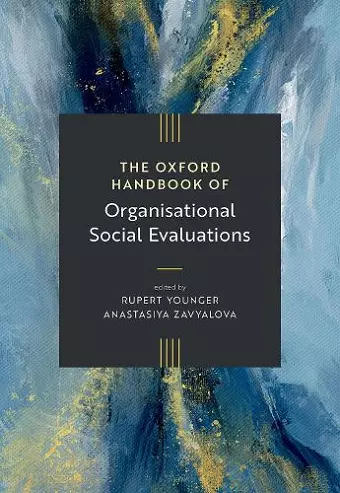 The Oxford Handbook of Organizational Social Evaluations cover