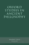 Oxford Studies in Ancient Philosophy, Volume 64 cover