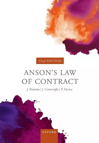 Anson's Law of Contract cover