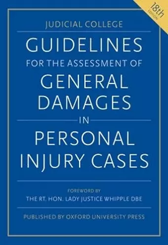 Guidelines for the Assessment of General Damages in Personal Injury Cases, 18th edition cover