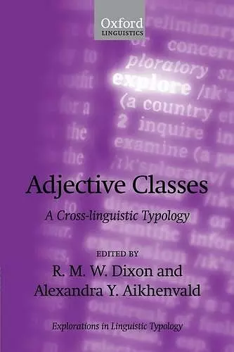 Adjective Classes cover