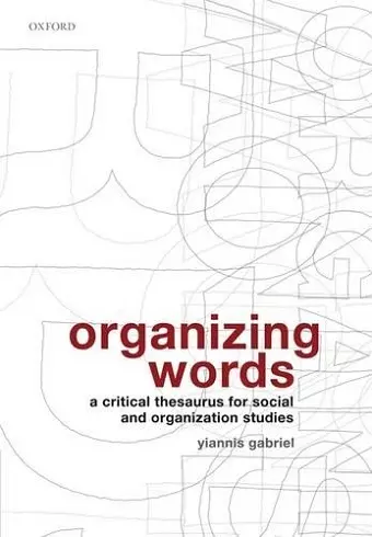 Organizing Words cover