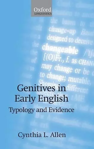Genitives in Early English cover