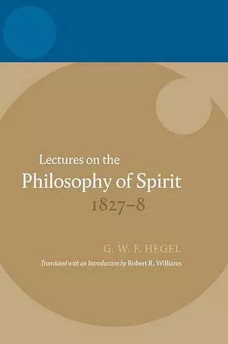 Lectures on the Philosophy of Spirit 1827-8 cover