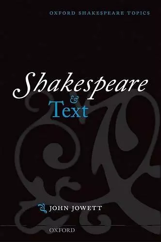 Shakespeare and Text cover