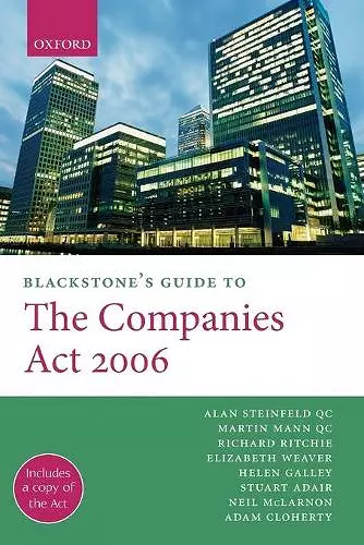 Blackstone's Guide to the Companies Act 2006 cover
