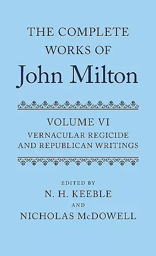 The Complete Works of John Milton: Volume VI cover