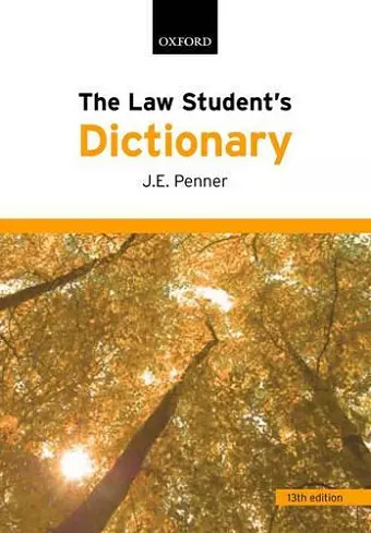 The Law Student's Dictionary cover