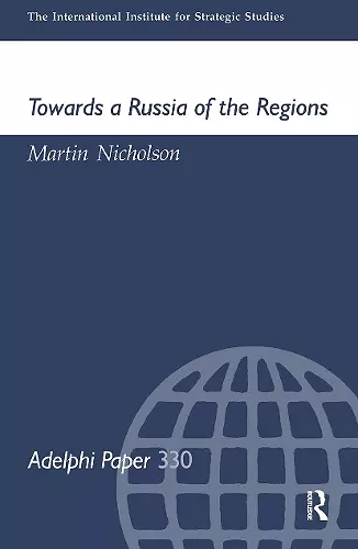 Towards a Russia of the Regions cover