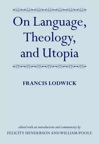 On Language, Theology, and Utopia cover