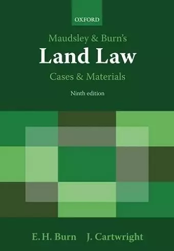 Maudsley & Burn's Land Law Cases and Materials cover