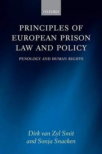 Principles of European Prison Law and Policy cover