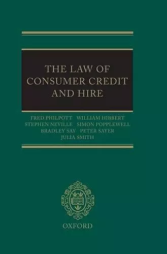 The Law of Consumer Credit and Hire cover
