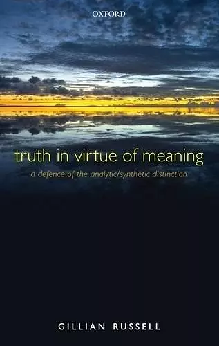 Truth in Virtue of Meaning cover