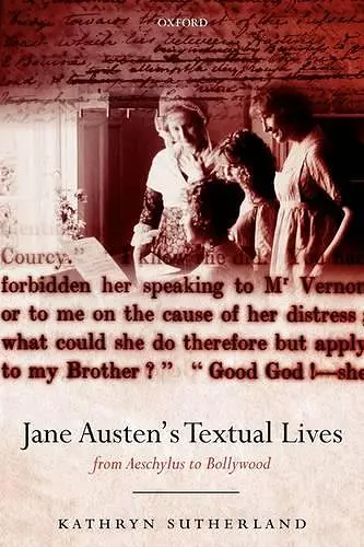 Jane Austen's Textual Lives cover