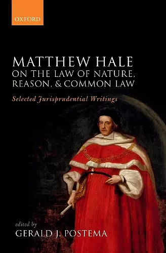 Matthew Hale: On the Law of Nature, Reason, and Common Law cover