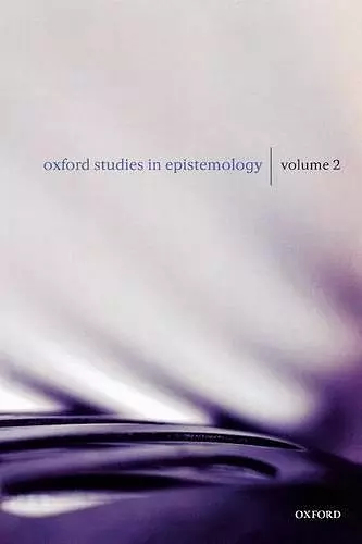 Oxford Studies in Epistemology cover