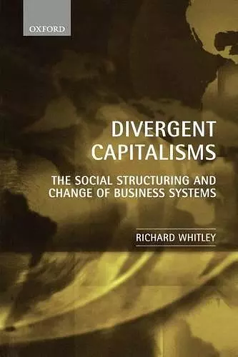 Divergent Capitalisms cover