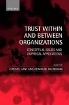 Trust Within and Between Organizations cover