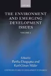 The Environment and Emerging Development Issues: Volume 1 cover