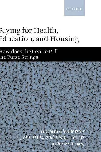 Paying for Health, Education, and Housing cover