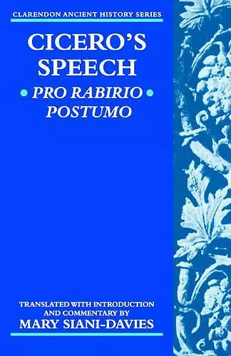 Cicero: Pro Rabirio Postumo cover