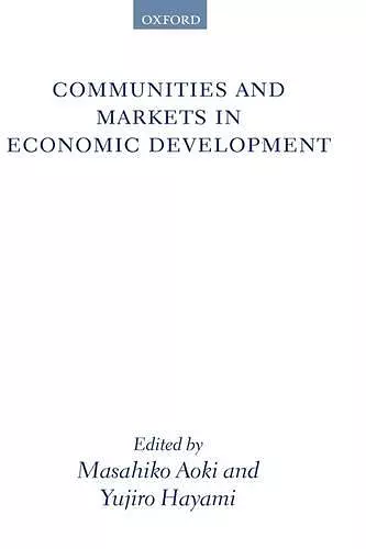 Communities and Markets in Economic Development cover