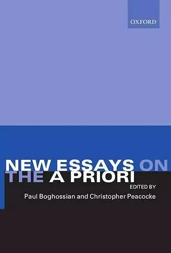 New Essays on the A Priori cover