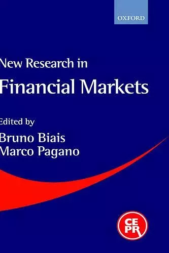 New Research in Financial Markets cover