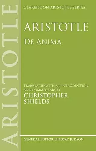 Aristotle: De Anima cover