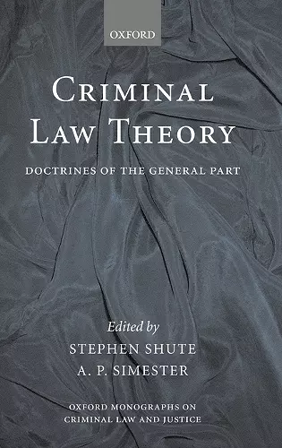 Criminal Law Theory cover