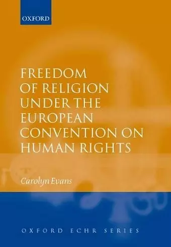 Freedom of Religion under the European Convention on Human Rights cover