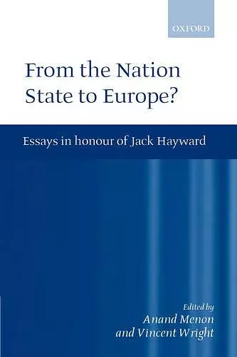 From the Nation State to Europe cover