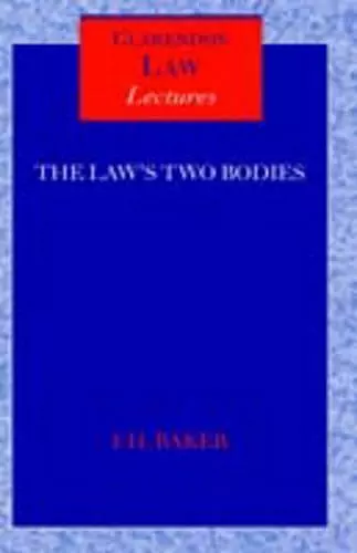 The Law's Two Bodies cover