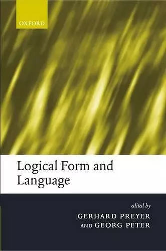 Logical Form and Language cover