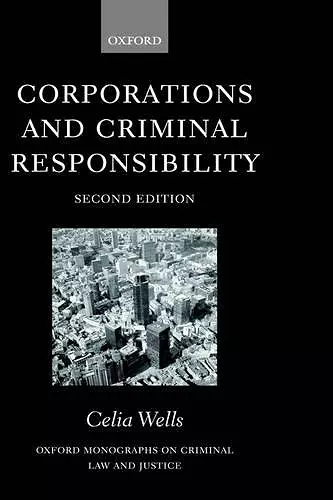 Corporations and Criminal Responsibility cover