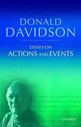 Essays on Actions and Events cover